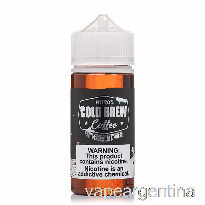 Moca Chocolate Blanco - Nitros Cold Brew - 100ml 6mg Vape Argentina